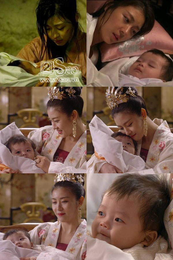 "Hoàng hậu Ki" Ha Ji Won rạng ngời hạnh phúc khi sinh hạ quý tử.