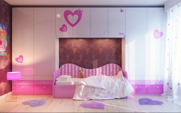 Phòng ngủ dành riêng cho bé gái được thiết kế một cách phù hợp để cho con bạn có một giấc ngủ tuyệt vời và một không gian nghỉ ngơi, thư giãn thoải mái.