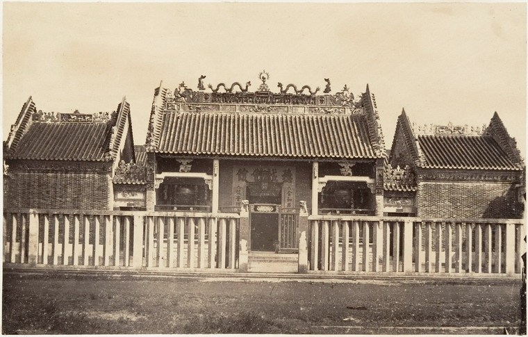 Chùa của người Hoa ở Chợ Lớn năm 1866.