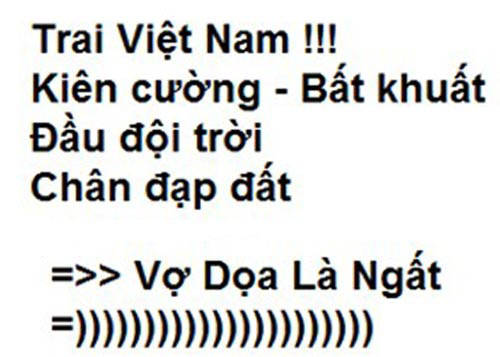 Trai Việt Nam.