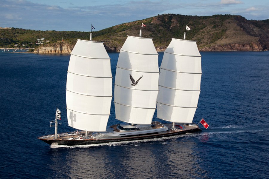 Du thuyền Maltese Falcon là siêu du thuyền lớn nhất thế giới.