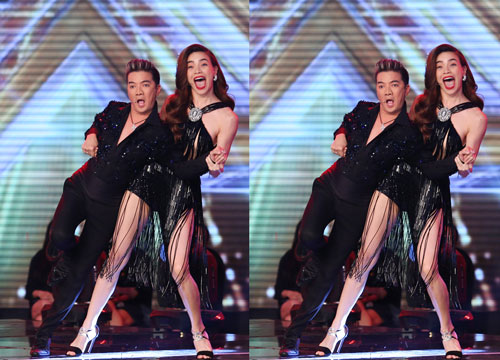 Trong đêm thi X-Factor vừa qua, Mr Đàm đã phối hợp rất ăn ý với Hồ Ngọc Hà.
