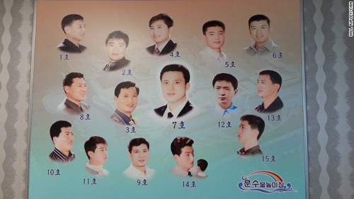 Trong 15 kiểu tóc dành cho nam giới, mẫu số 7 là phổ biến nhất. Tại Triều Tiên, chính phủ thành lập một lực lượng “cảnh sát trang phục” để điều chỉnh xu hướng thời trang của người dân.
