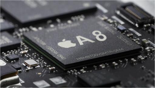 iPhone 6 sử dụng chip A8 4 nhân, kiến trúc 64 bit, Chip này có thể chạy được cả những ứng dụng 32 bit và 64 bit.