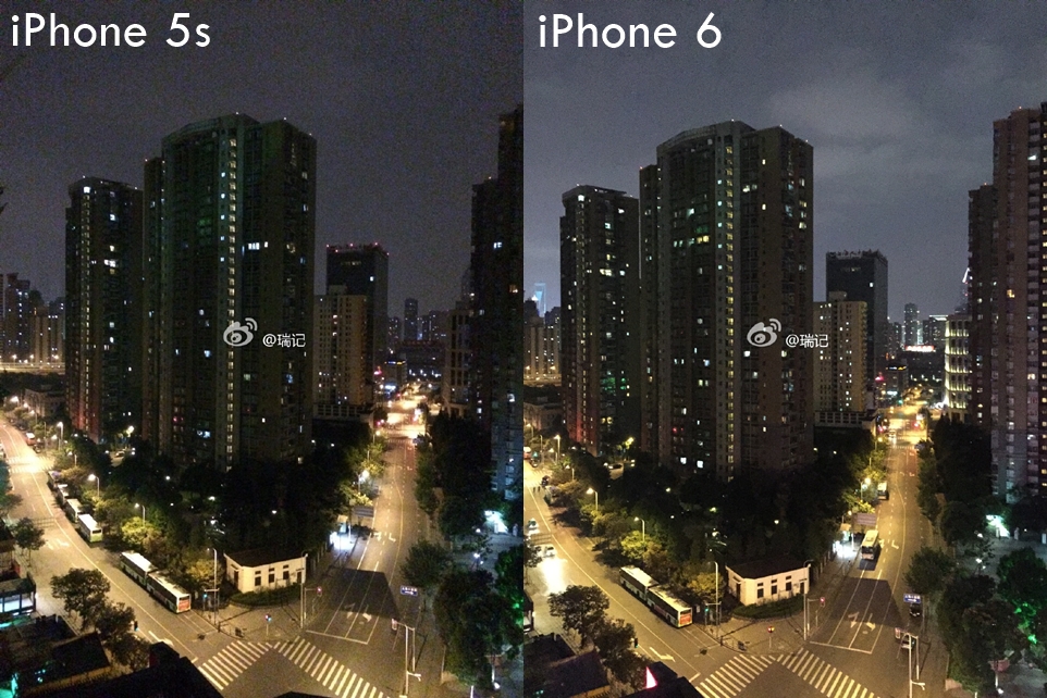 Ảnh chụp từ iPhone 5s và iPhone 6.  Sự khác biệt rõ ràng về chất lượng ảnh.
