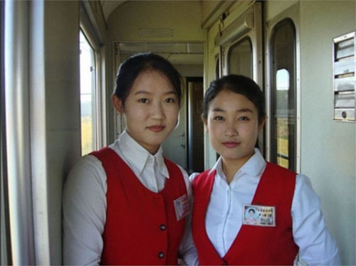 Nữ tiếp viên hàng không Triều Tiên xinh đẹp.