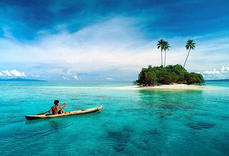 Quần đảo Solomon (23.000 du khách) nằm giữa Thái Bình Dương. Du khách sẽ phải tiêu tốn kha khá tiền vé máy bay đi về.