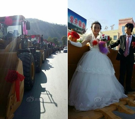 Được biết, trước đây tại Trung Quốc cũng xuất hiện không ít những màn rước dâu 'hoành tráng' kiểu như này.