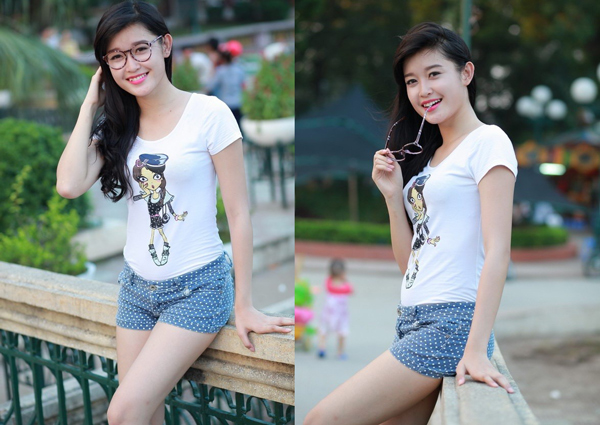 Vẻ đẹp của Huyền My giúp cô trở thành ứng viên sáng giá cho ngôi vị Hoa hậu Việt Nam 2014.