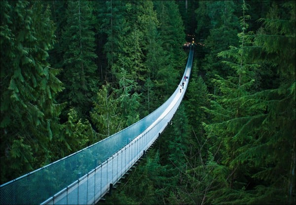 Cầu Capilano Suspension, Vancouver, BC, Canada.