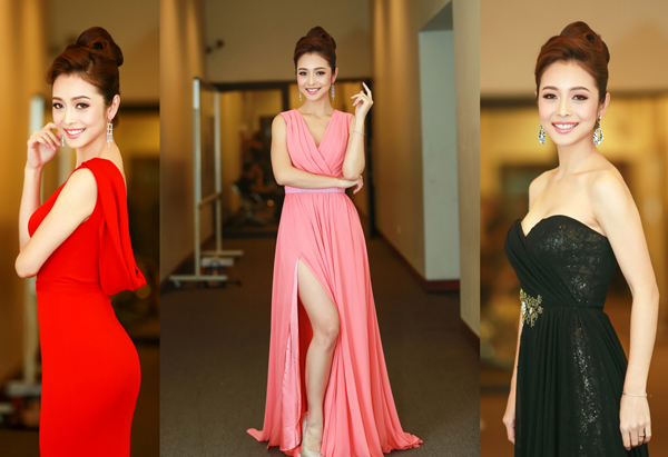 Xuất hiện trong một chương trình, Jennifer Phạm khoe những đường cong cùng nhan sắc bằng ba chiếc váy dạ hội tuyệt đẹp.