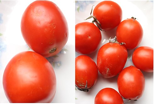 Cà chua Trung Quốc to thường đã mất hết cuống.