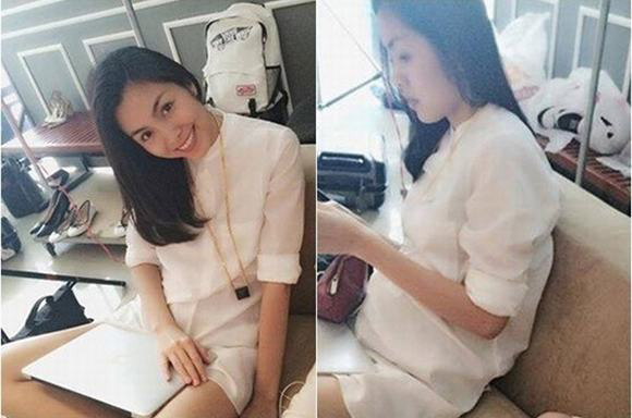 Tấm hình này thì có lẽ Hà Tăng không thể phủ nhận việc mang bầu. Theo một số nguồn tin, cô đang mang thai tháng thứ 4.