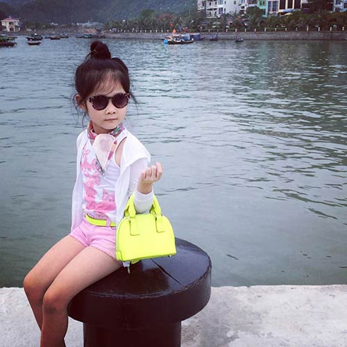 Mới đây nhất, Thiên Trang còn đảm nhiệm vị trí vedette cho một thương hiệu thời trang trẻ em tại Hanoi Fashion Week 2014.