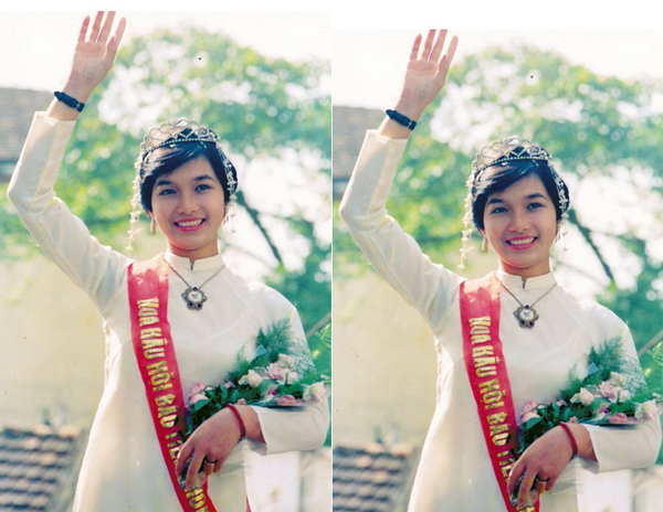 Hoa hậu Bùi Bích Phương đăng quang năm 1988 khi cô 17 tuổi.