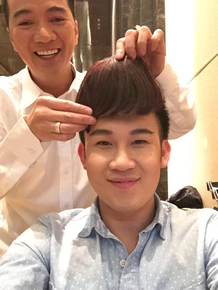 Dương Triệu Vũ khoe Mr. Đàm làm cho kiểu tóc không giống ai.