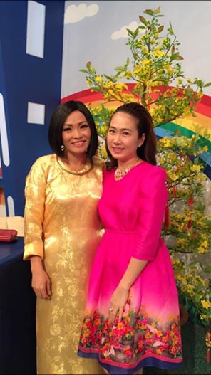 Chị Chanh và MC Thanh Thảo quay chương trình Tết, phát vào mồng 3 Tết âm lịch.