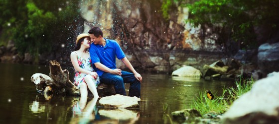 Hồ Xanh (Đà Nẵng) là nơi nhiều cặp đôi chọn để lưu giữ những khoảnh khắc đẹp nhất của đời mình.
