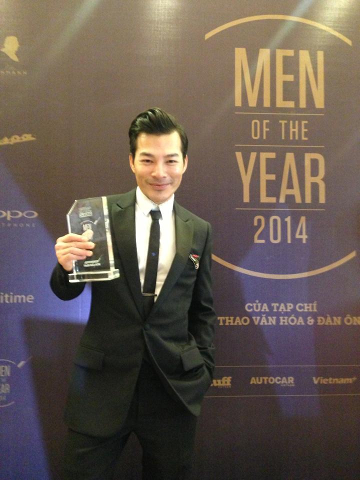 Trần Bảo Sơn nhận giải Men of the year' 2014.