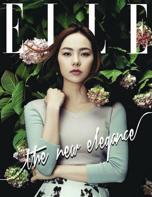 Minh Hằng dịu dàng trên bìa tạp chí Elle.