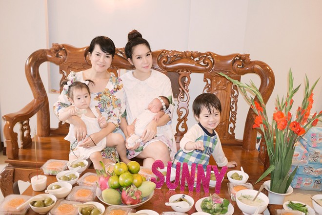 Sunny đã tăng được 1,5kg trong một tháng đầu tiên.