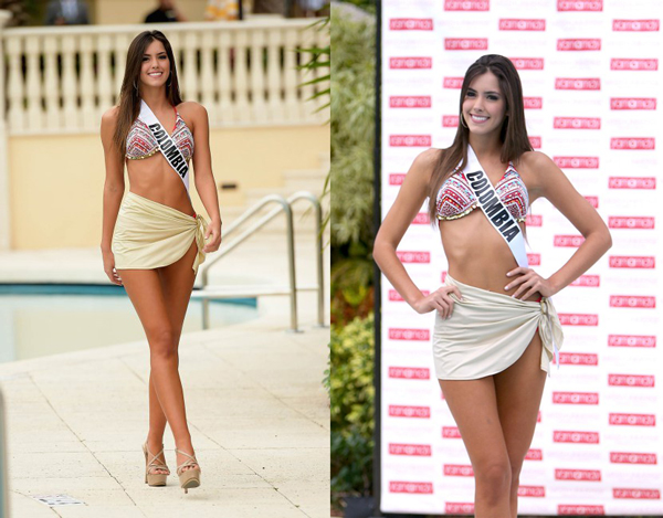 Paulina Vega được đánh cao ngay từ những ngày đầu cuộc thi vì sở hữu vẻ đẹp hoàn hảo từ gương mặt cho tới thân hình.