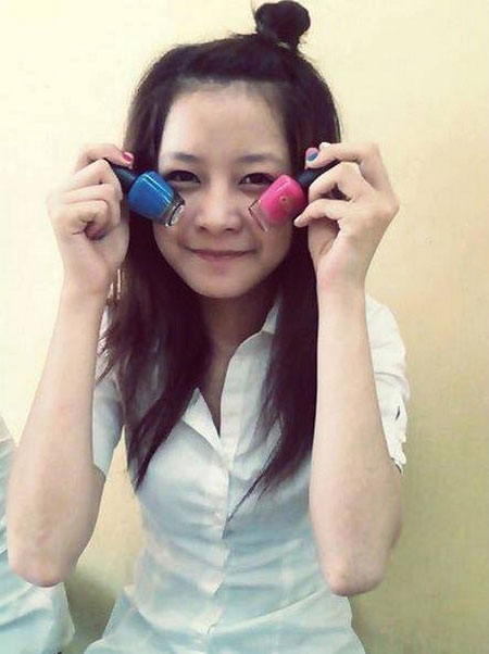 Hình ảnh Chi Pu ngày xưa, hot girl ghi điểm nhờ vẻ dễ thương còn gương mặt hầu như không có điểm nhấn.