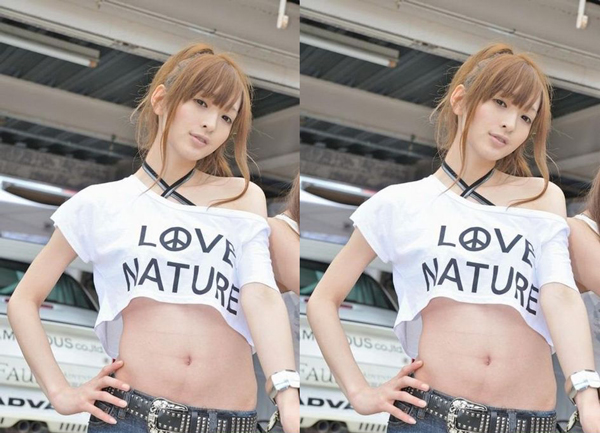 Kayo Satoh sở hữu thân hình thanh mảnh, gợi cảm không kém những cô gái 'chuẩn girl'.