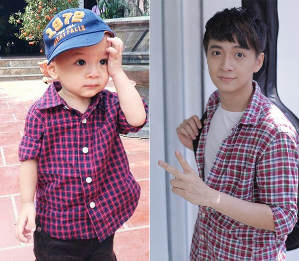 Cậu bé Jacky Minh Trí – con trai của ca sĩ Ngô Kiến Huy và Thụy Anh hứa hẹn sẽ trở thành hot boy trong tương lai bởi sở hữu vẻ điển trai không kém bố.