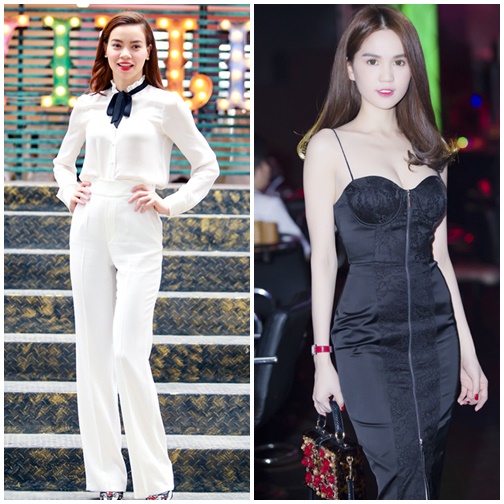 Mặc trang phục trắng đen đẹp như Sao Việt