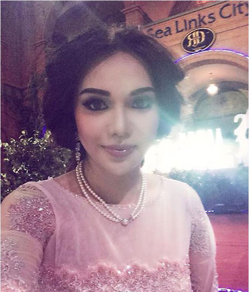 Hoa hậu Đông Nam Á Diệu Hân kém xinh vì không biết tiết chế điểm nhấn khi cùng lúc trang điểm mắt và mày quá đậm.