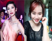 Những bà mẹ đơn thân của làng showbiz Việt xăm tên con lên cơ thể