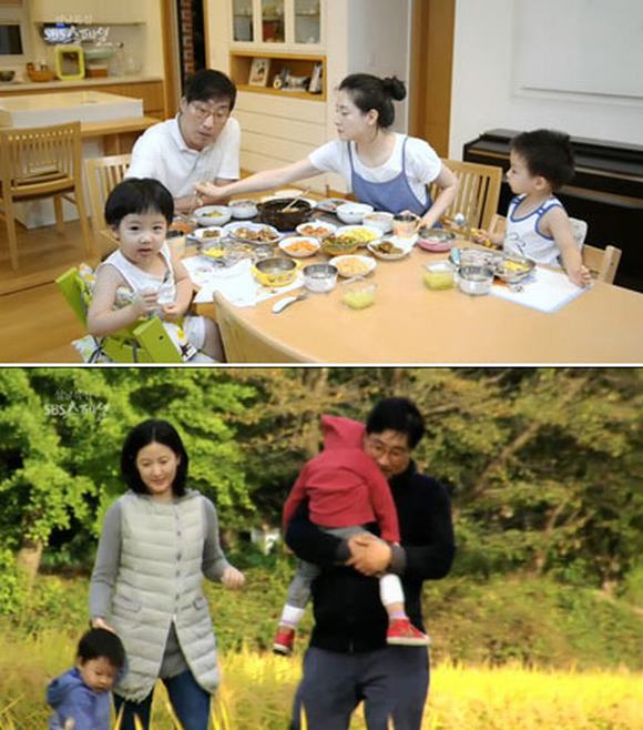 Trong khi bé gái thừa hưởng những nét đẹp của nữ diễn viên 'Nàng Dae Jang Geum' thì bé trai lại có nhiều nét giống cả bố lẫn mẹ.