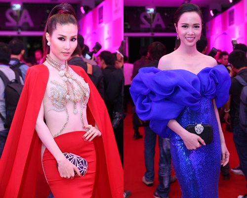 Trang phục thảm đỏ ấn tượng của sao Việt tuần qua