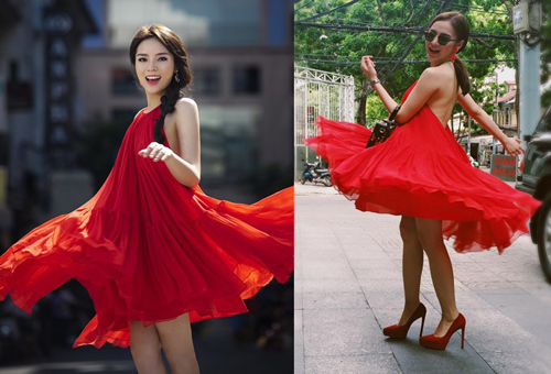 Một chiếc váy yếm, Kỳ Duyên - Angela Phương Trinh ai hút mắt hơn?