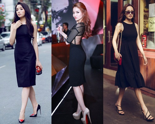 Mặc váy đen đẹp, quyến rũ như sao Việt