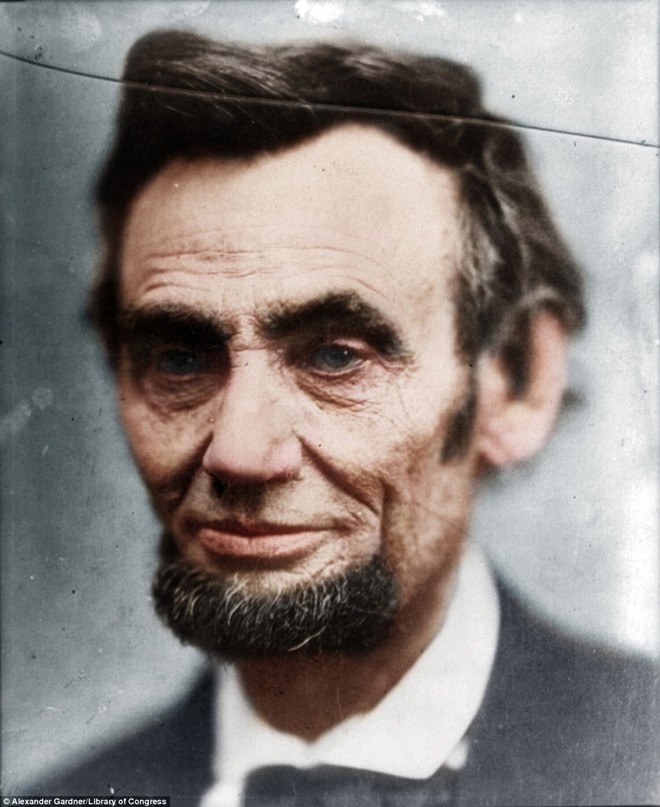 Chân dung Tổng thống Mỹ Abraham Lincoln năm 1865. Ảnh: Thư viện Quốc hội Mỹ