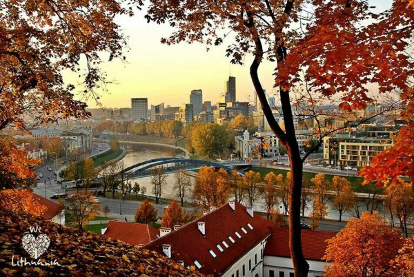 Thủ đô Vilnius của Lithuania không phải là một điểm du lịch hấp dẫn vào các mùa đông hay hè, nhưng mùa Thu, nơi đây thực sự thu hút du khách. Người ta đến đây để ngắm những rừng cây với hai màu đỏ và vàng xen kẽ nhau, và đến đây cũng để ngắm những chú thiên nga bơi trên trên hồ nước.