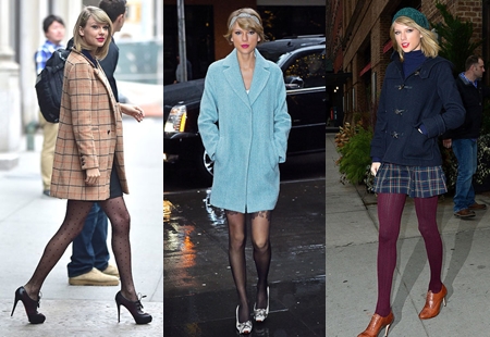 Học Taylor Swift mix đồ cực chất với áo khoác thu đông