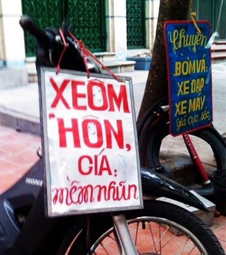 'Xe ôm hôn/ Giá mềm nhũn'.