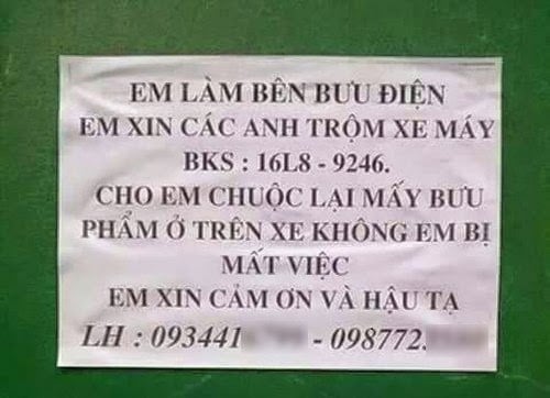 Lại một tâm thư gửi kẻ trộm.