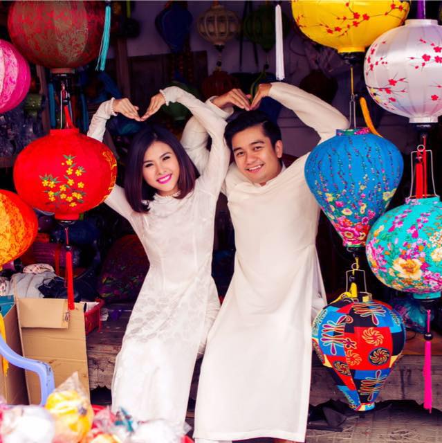 Ảnh cưới siêu hài hước, dễ thương của Vân Trang và hôn phu.