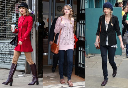 Học Taylor Swift phối đồ cực chất với quần jean trong mùa lạnh