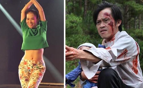 Hoài Linh bị 'thương tích', Thu Minh múa điệu 'con loăng quăng'