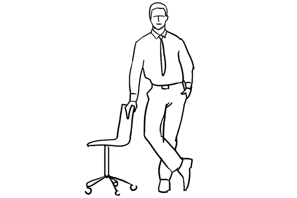 14. Tựa vào ghế: Sử dụng một chiếc ghế làm điểm tựa sẽ khiến bức ảnh chân dung chụp toàn thân trông duyên dáng, thú vị hơn. Tư thế này đặc biệt thích hợp khi bạn muốn bản thân trông thật năng động, sáng tạo.
