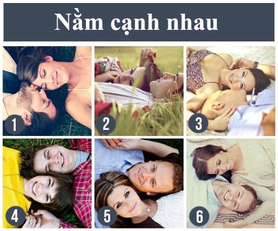 10. Nằm cạnh nhau: Có rất nhiều cách để chụp một tấm ảnh nằm cạnh nhau, hai bạn có thể nằm đối diện nhau, hoặc nằm cùng phía, với bàn tay đặt sau đầu nửa kia, điều này thể hiện tình cảm sâu nặng không gì chia rẽ được của hai người.