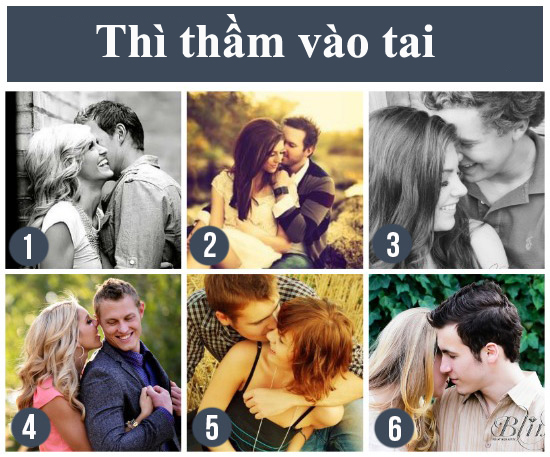 11. Thì thầm vào tai: Bức ảnh sẽ mang một vẻ gì đó rất riêng tư, thể hiện quyền sở hữu của bạn đối với nửa kia.