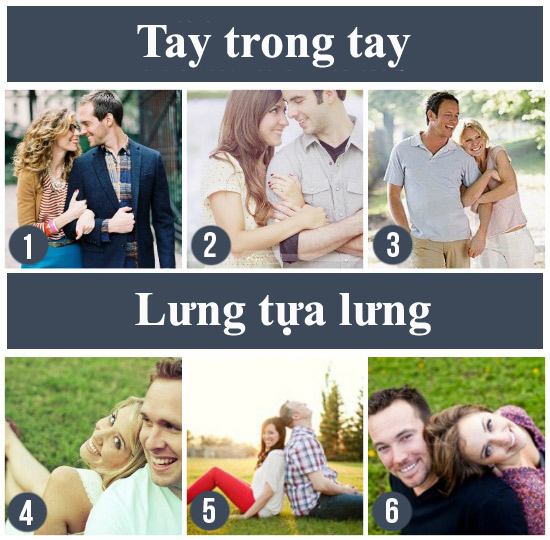 12. Tay trong tay, dựa vào nhau: Chỉ đơn giản là nắm tay nhau, hoặc khoác tay là đủ thể hiện tình cảm của hai bạn.