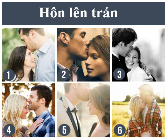 4. Hôn lên trán: Bất kể thế nào, hôn lên trán người mình yêu cũng là một cách biểu hiện sự bao dung, che chở và niềm yêu thương vô bờ bến nhất.