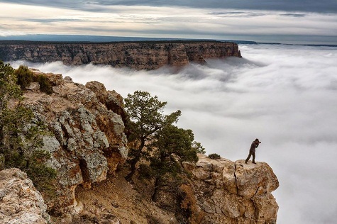 15. Hẻm núi Grand, Mỹ: Cảnh thiên nhiên hùng vĩ ở Grand đã thu hút khoảng 5 triệu lượt khách tới tham quan mỗi năm. Hẻm núi này nằm trong công viên Grand Canyon rộng lớn, hoang sơ. Ảnh: Harun Mehmedinovic.